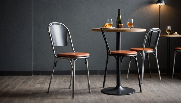 Chaise restaurant contemporaine en métal : élégance et confort